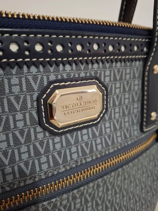 Bolsa Victor Hugo - Azul - Nova - Foto 4