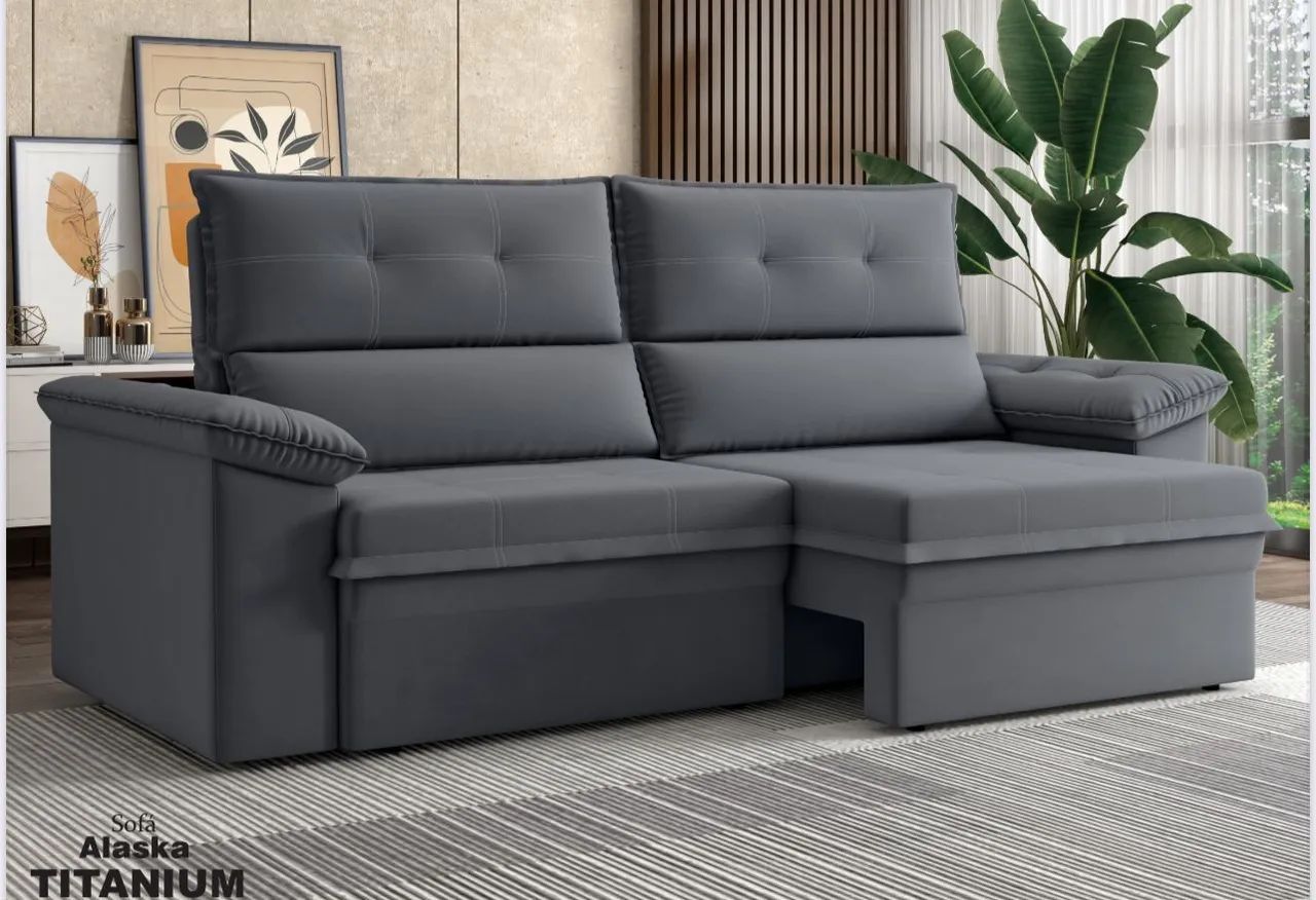 Sofá Alasck Best House 2,05 cm Pronta Entrega 
