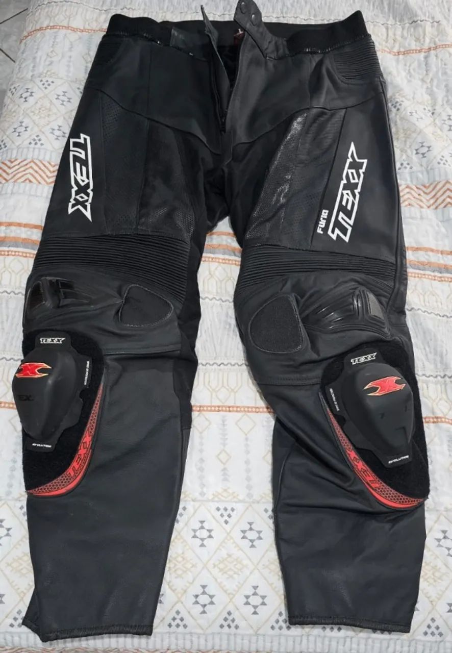 Calça Motoqueiro Texx New Rock Evolution Couro - Foto 2
