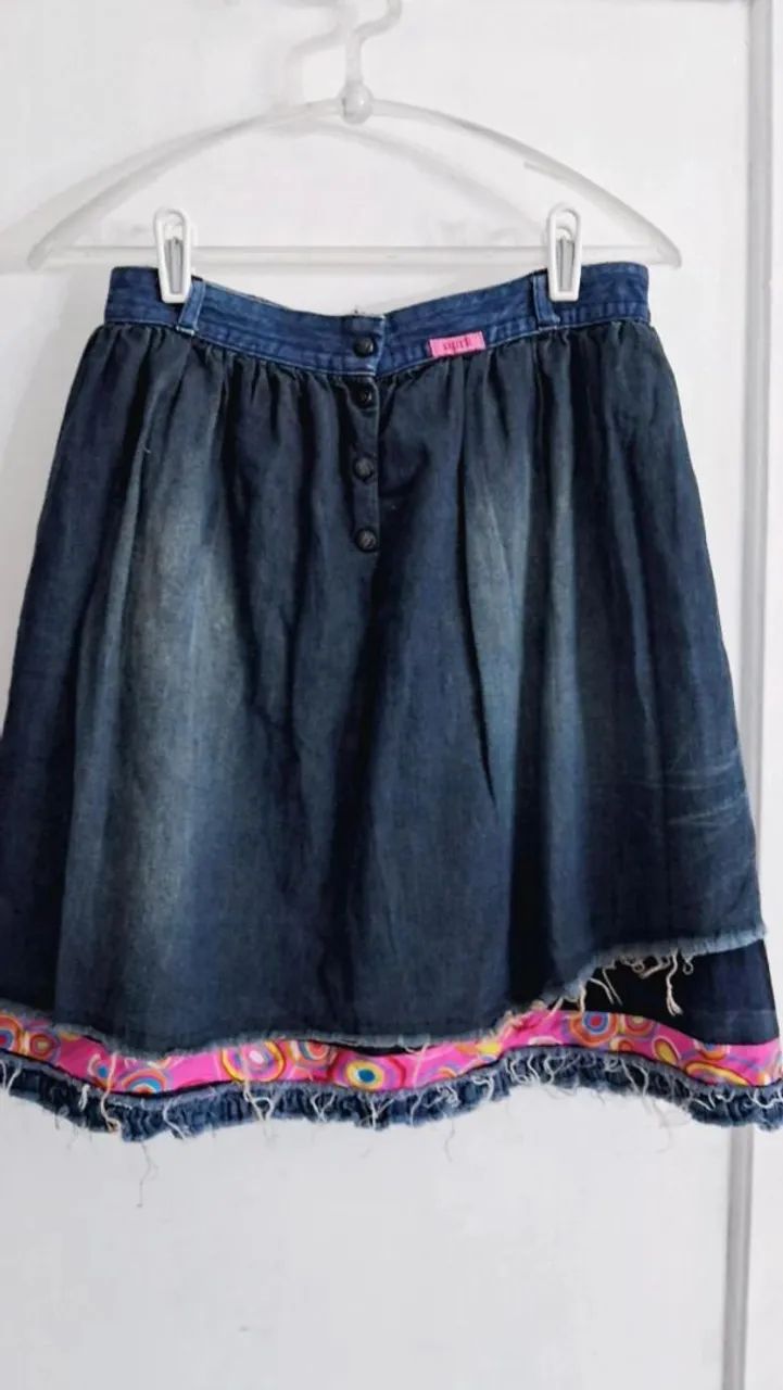  Saia jeans Opera Rock tam P - Foto 2