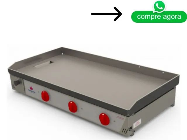 Chapa de Lanches 1M 3 Queimadores Progas