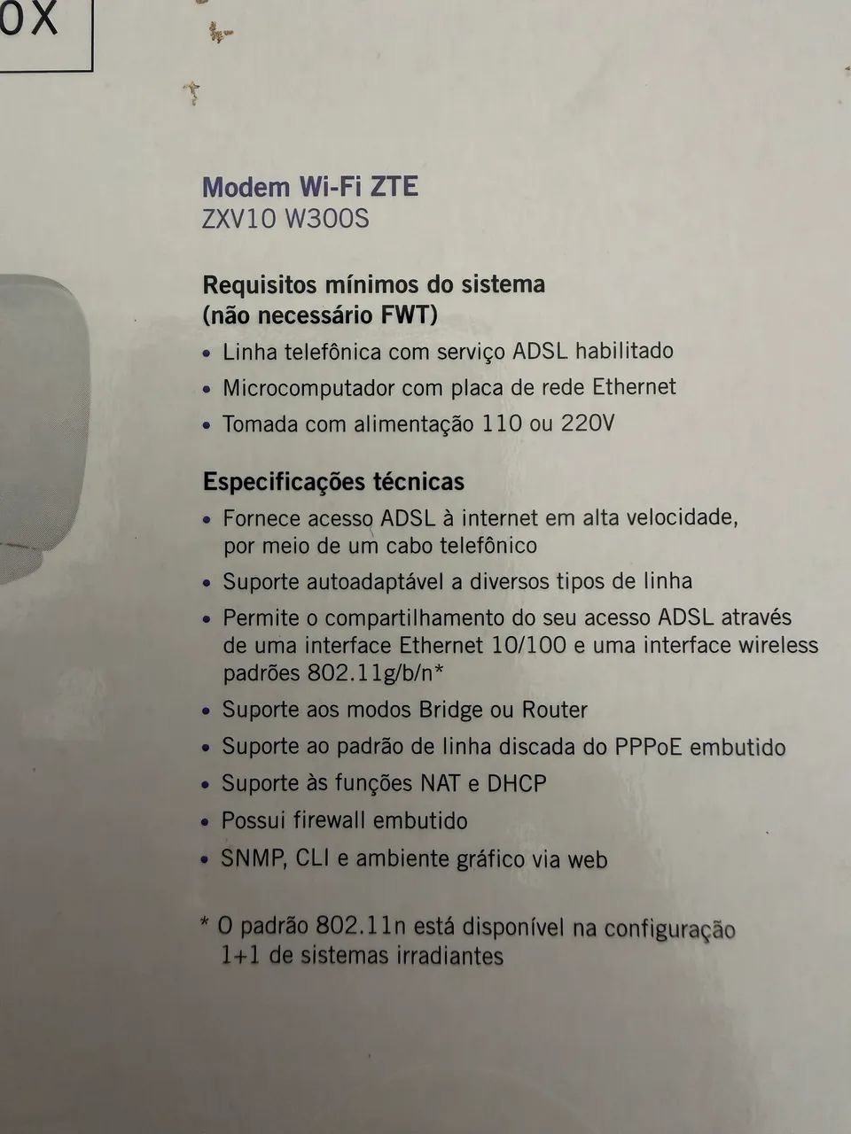 Modem Wi-Fi ZTE ZXV10 W300S - Foto 4