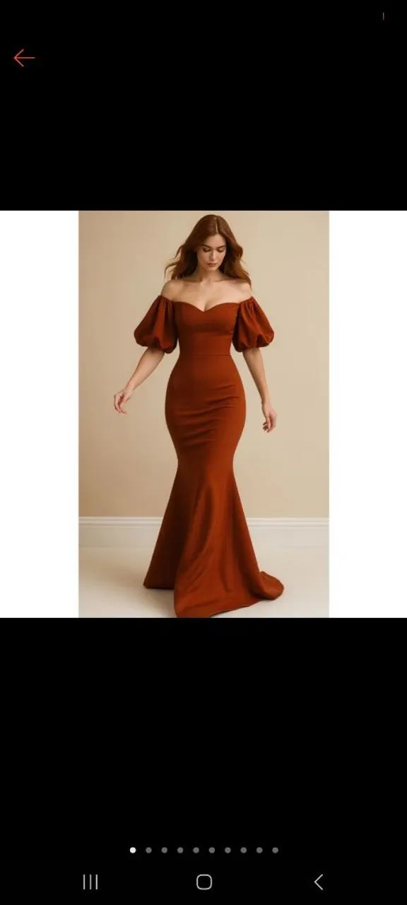 VESTIDO LONGO MARSALA  - Foto 2