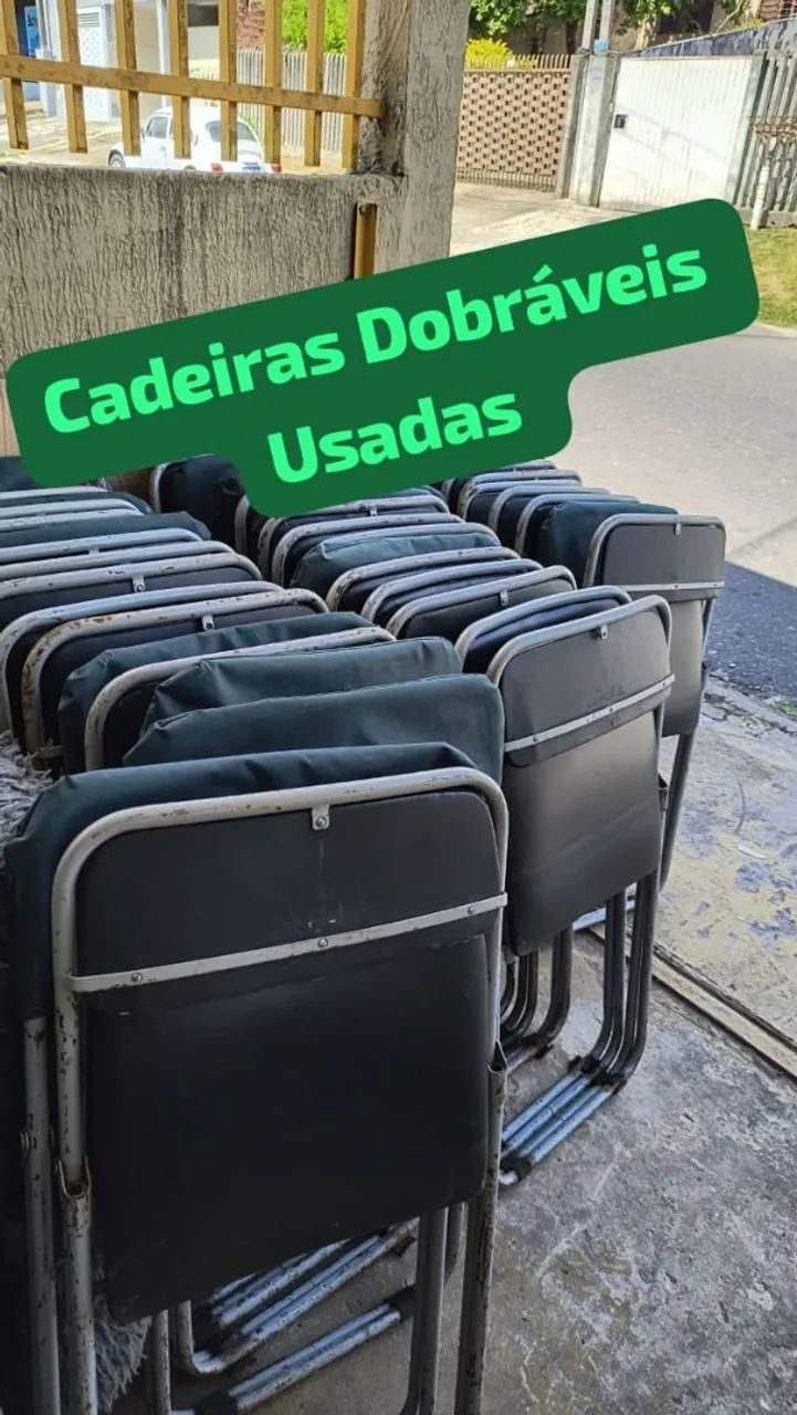 Cadeiras Dobráveis Usadas  - Foto 2