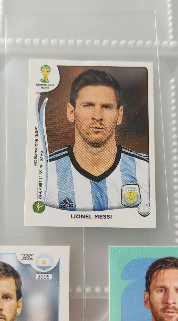 Lote figurinhas Lionel Messi Panini  - Foto 3