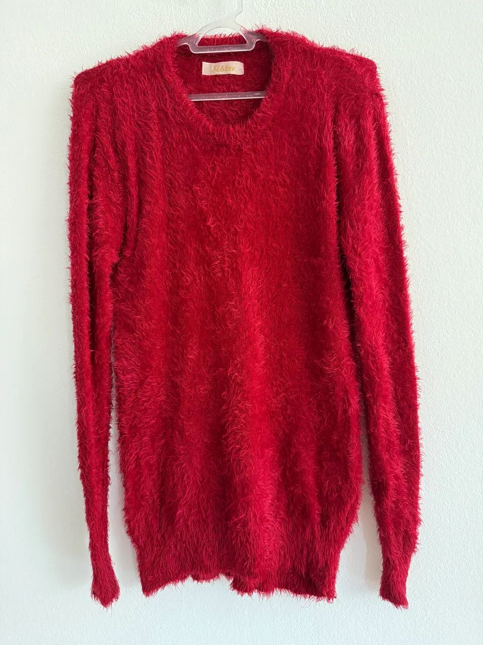 Casaco com pelo sintético vermelho - Foto 2