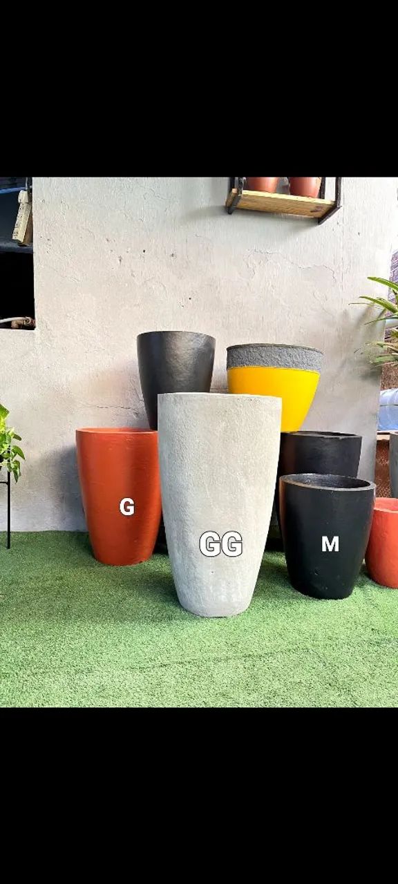 VASOS PARA PLANTAS VARIOS TAMANHOS E  CORES FAÇO ENTREGA A COMBINAR  - Foto 2