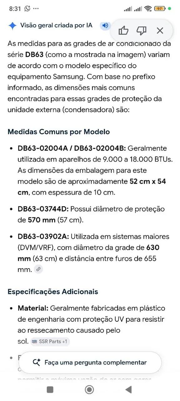 Grade de proteção ar condicionado DB65 - Foto 4