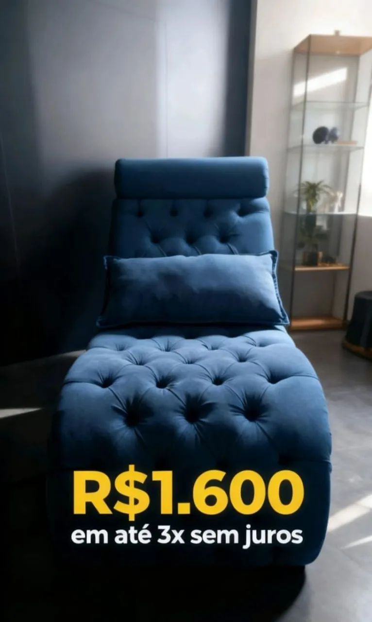 Poltrona Chaise Longue Nova - Conforto e Elegância