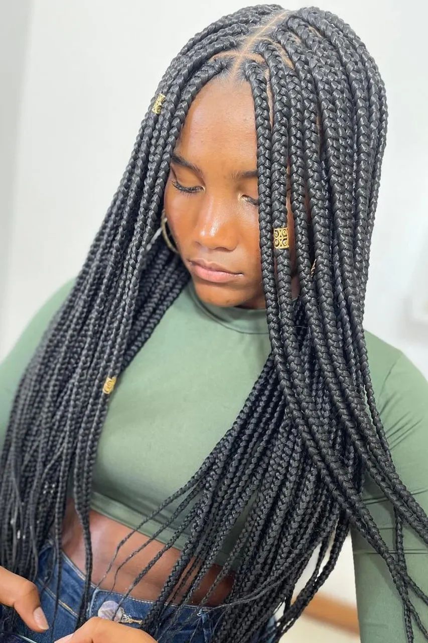 Trança box braids 
