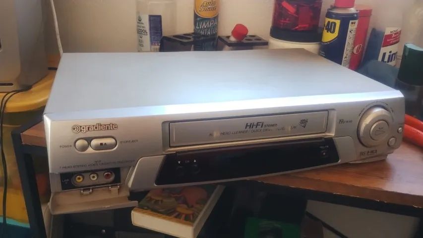 VÍDEO CASSETE GRADIENTE V7 + CONTROLE + FITA DE BRINDE - Foto 6