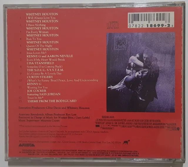 CD Trilha Sonora Filme O Guarda Costas - Foto 2