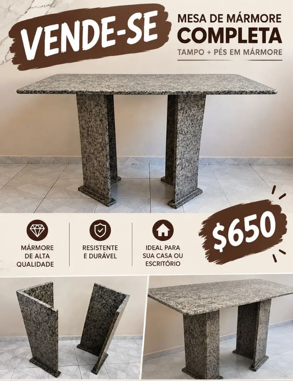 . Mesa marmore  - Foto 3