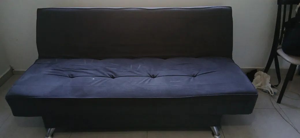 Sofá Cama Casal Grafite - Retrátil e Prático - Foto 4