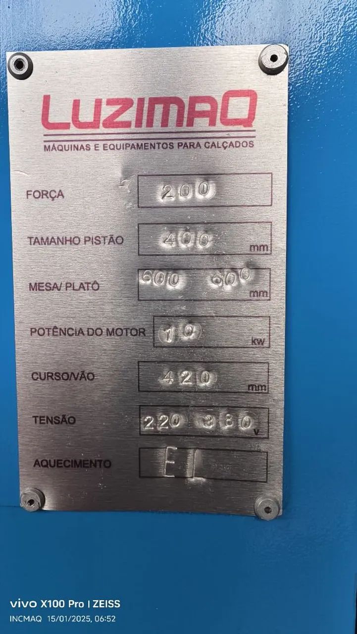 Prensa hidráulica Luzimaq 400 - Foto 3