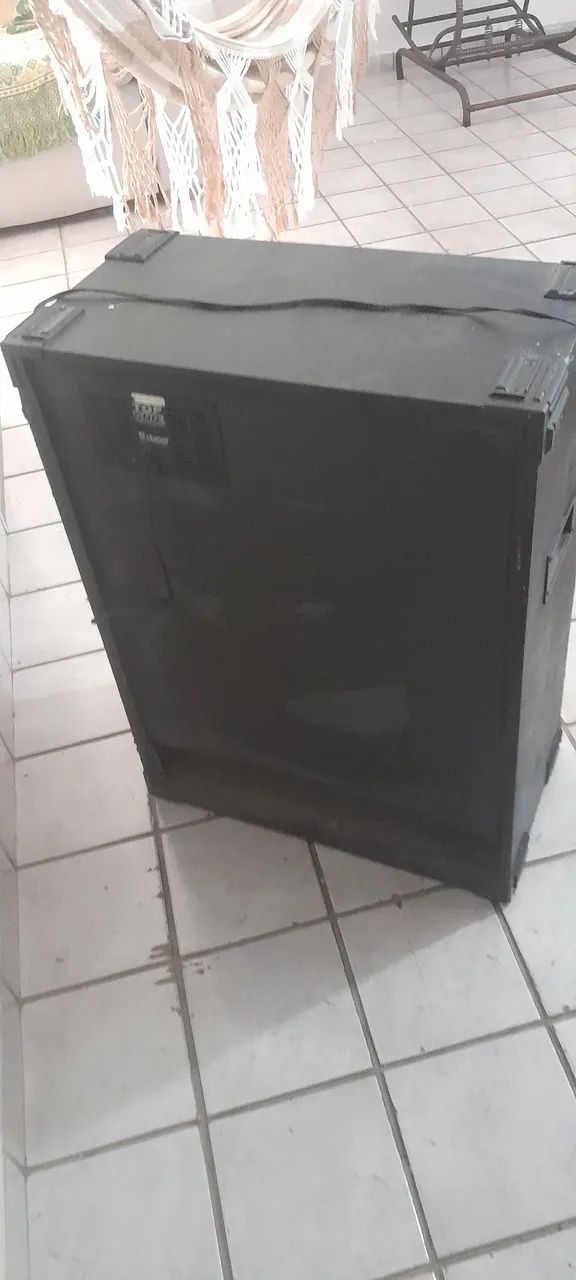 Caixa de som pra frente de loja com microfone.  - Foto 2