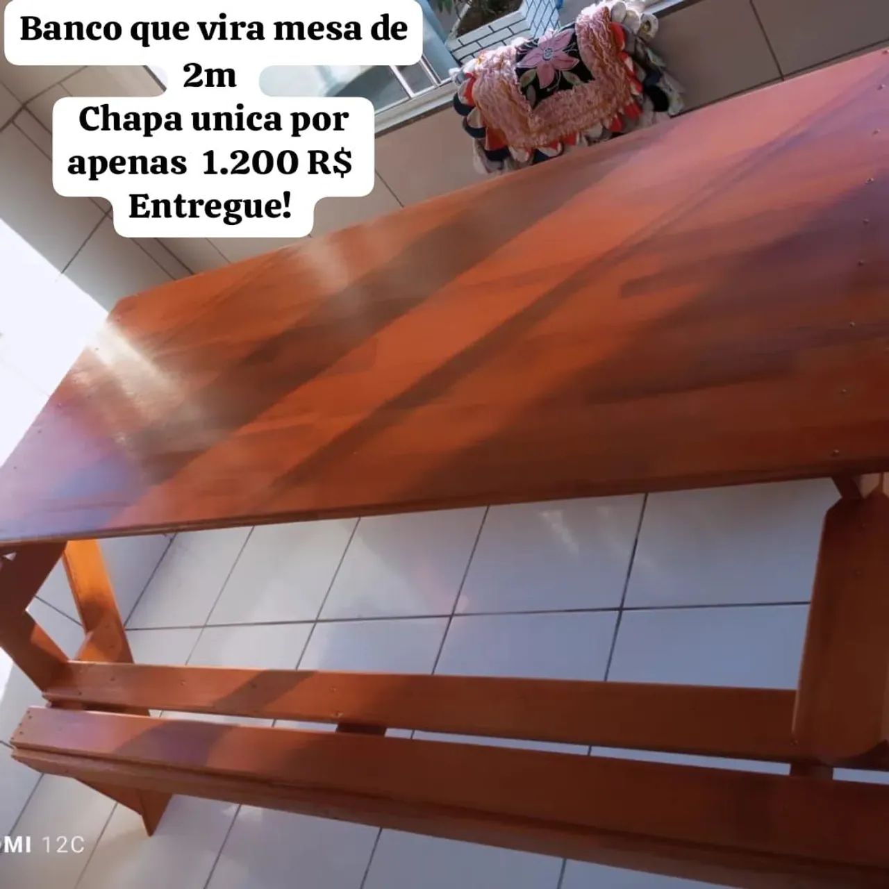 Mesa Que Vira Banco (Promoção)  - Foto 4