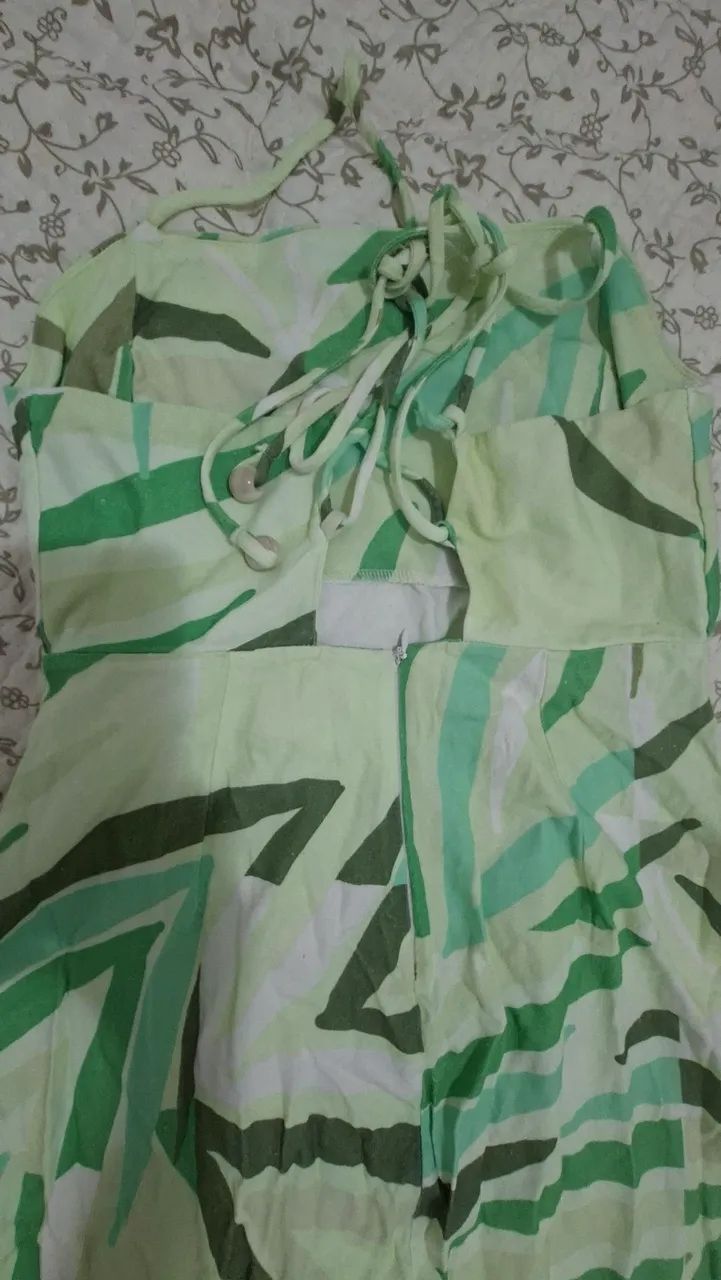 Vestido estampa verde - Foto 3