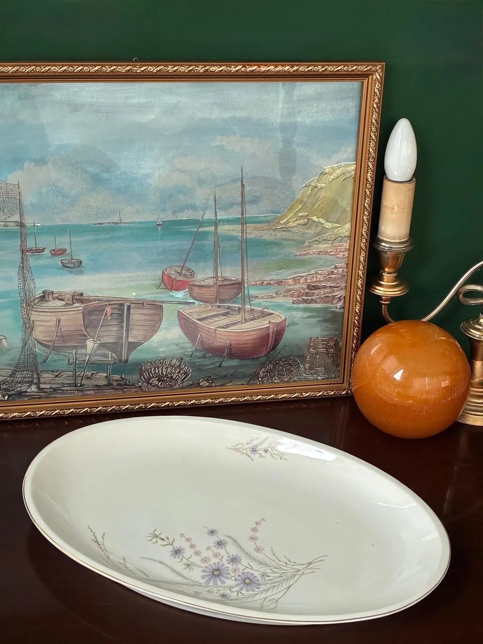 Antiga travessa porcelana Real - Foto 6