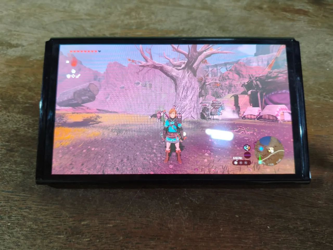 Nintendo Switch Oled Com Três Jogos  - Foto 2