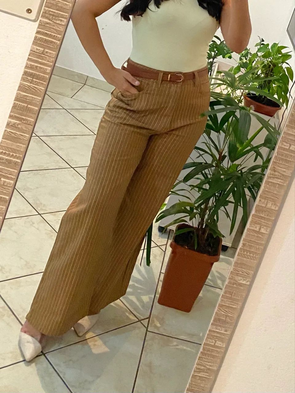 Calça listrada 