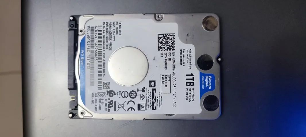 HD 1TB Western Digital Blue 2.5" para Notebook e PC - Perfeito Estado
