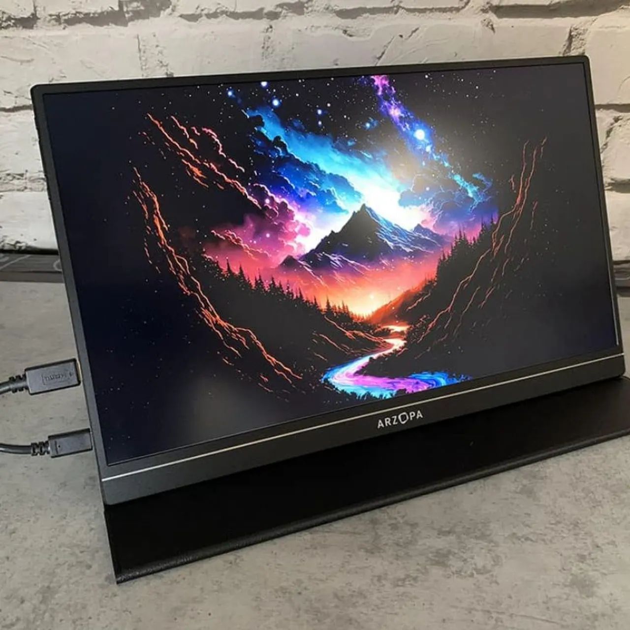 Monitor Portátil Arzopa Tela IPS 15,6" Full HD - Foto 4