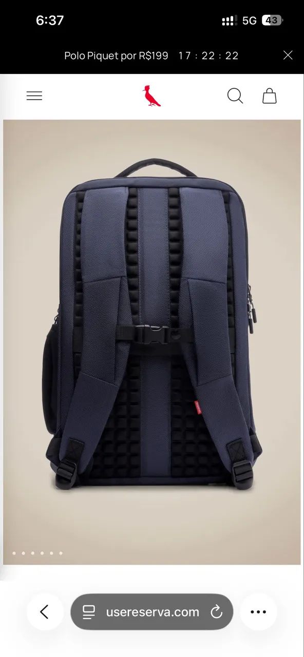 Mochila Reserva Azul