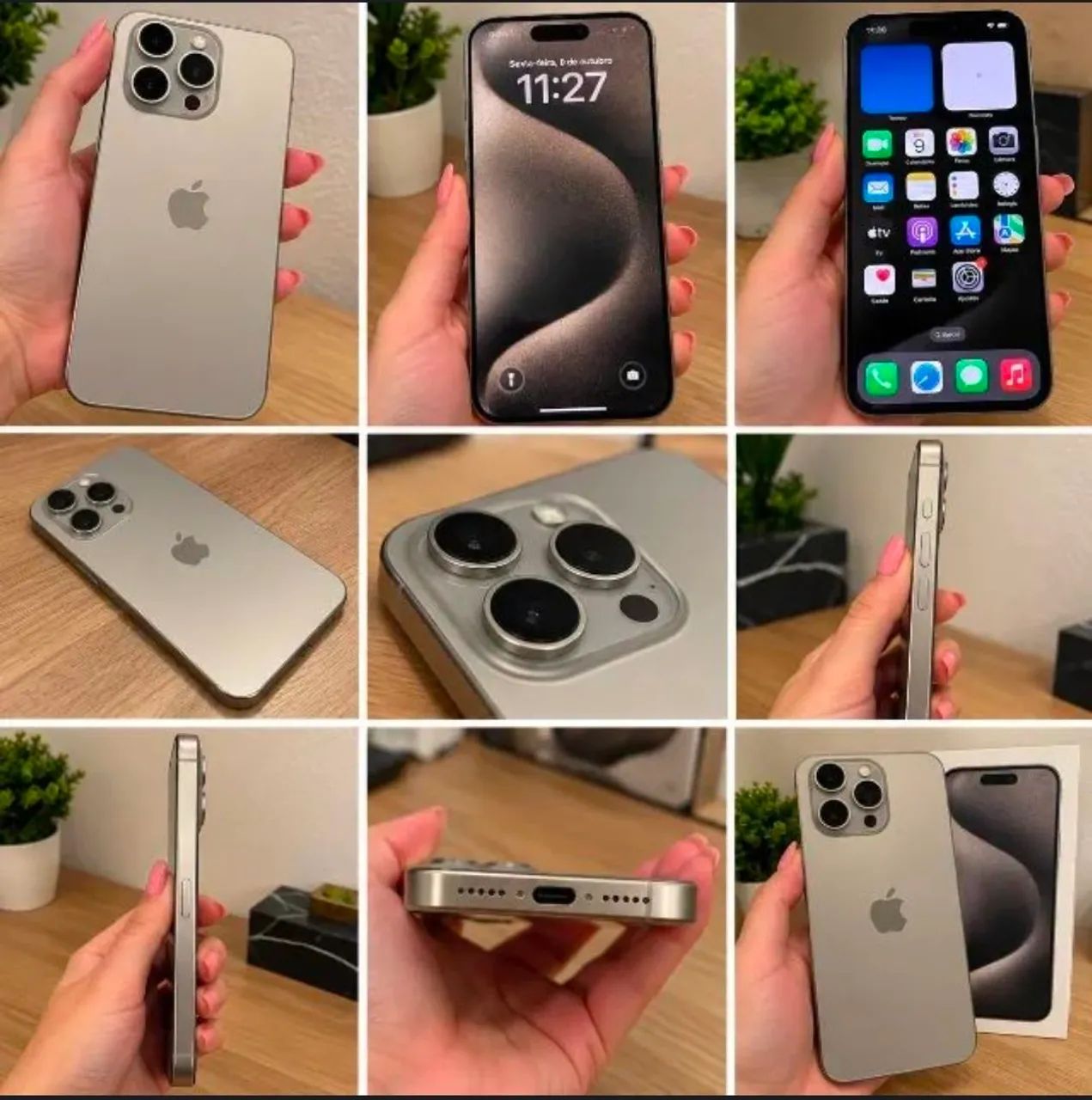 Iphone 15 pro max 256G TROCO POR 17 PRO MAX + VOLTA - Celulares e
