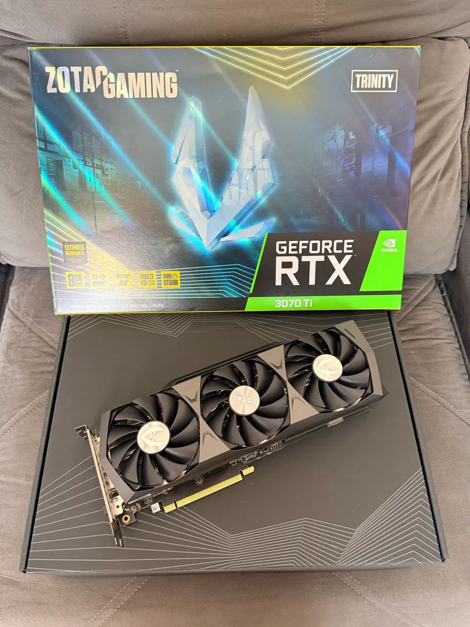 RTX 3080 ZOTAC TRINITY 10GB IMPECÁVEL  - Foto 2
