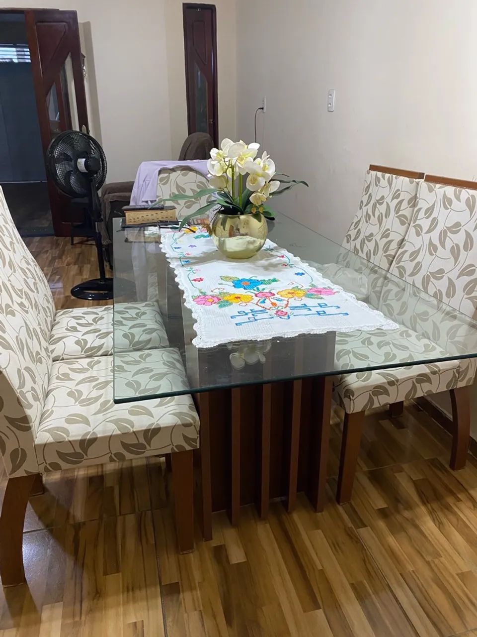 MESA DE VIDRO + 4 CADEIRAS  - Foto 2