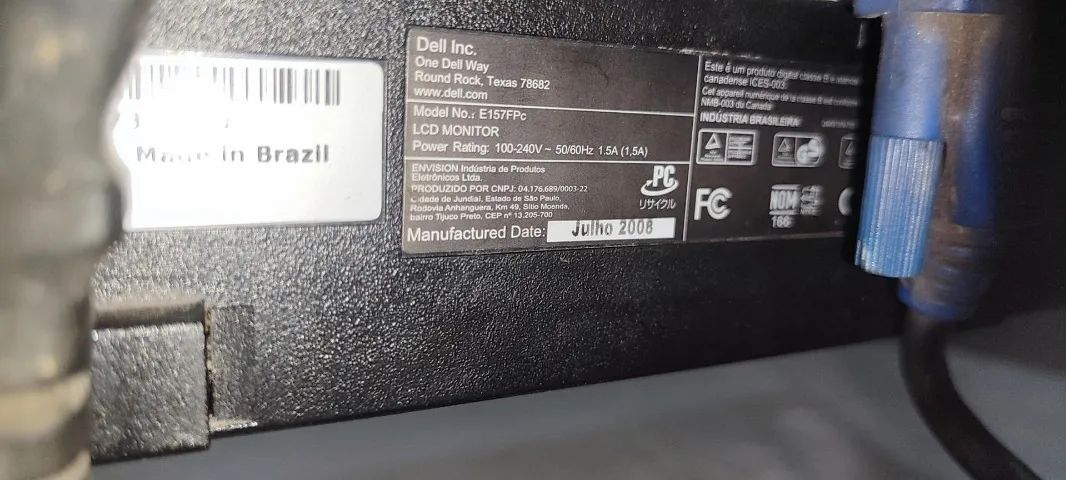  Monitor Dell LCD Modelo E157FPc.15 polegadas  - Foto 4