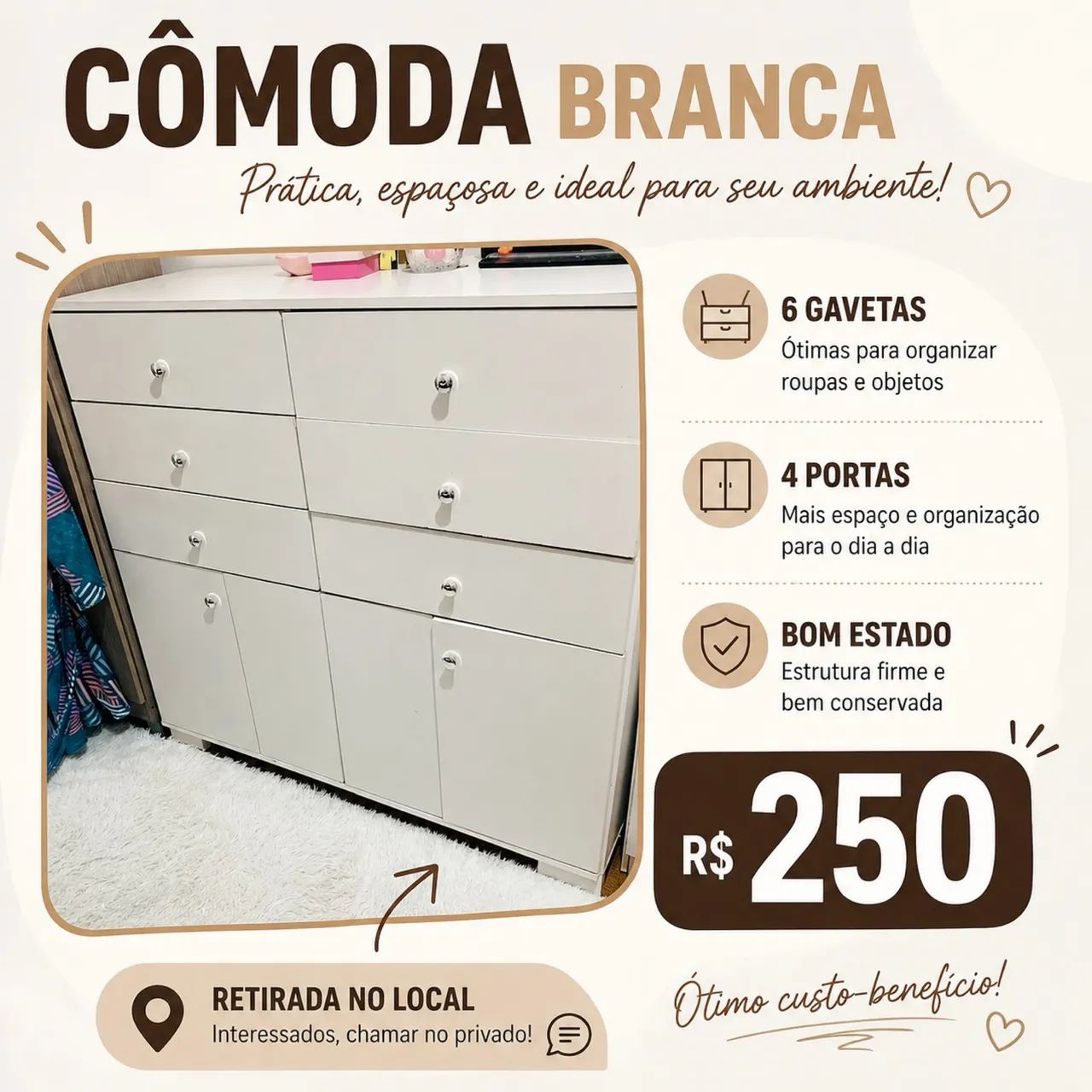     Móveis Usados em Ótimo Estado - Venda - Foto 3