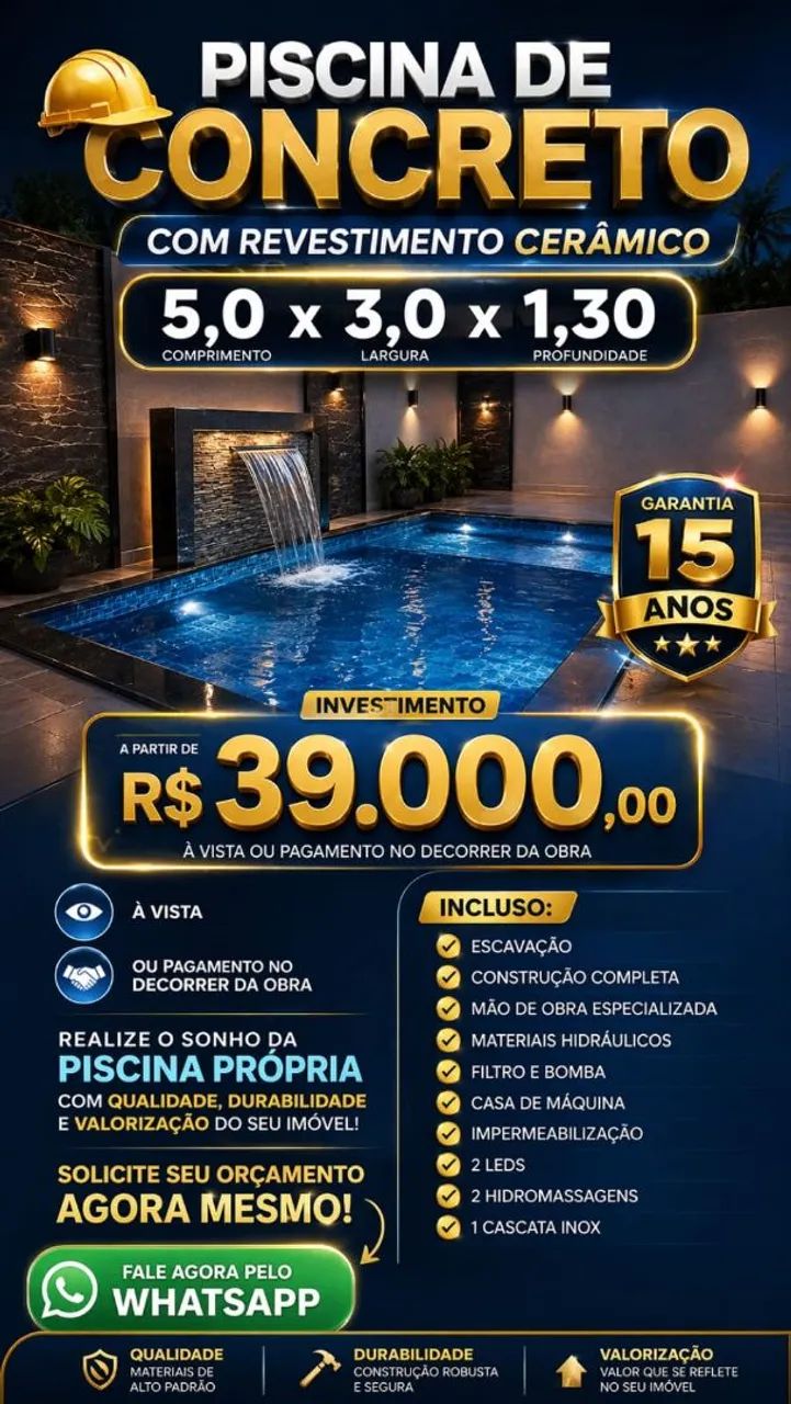 Piscinaa em alvenaria 