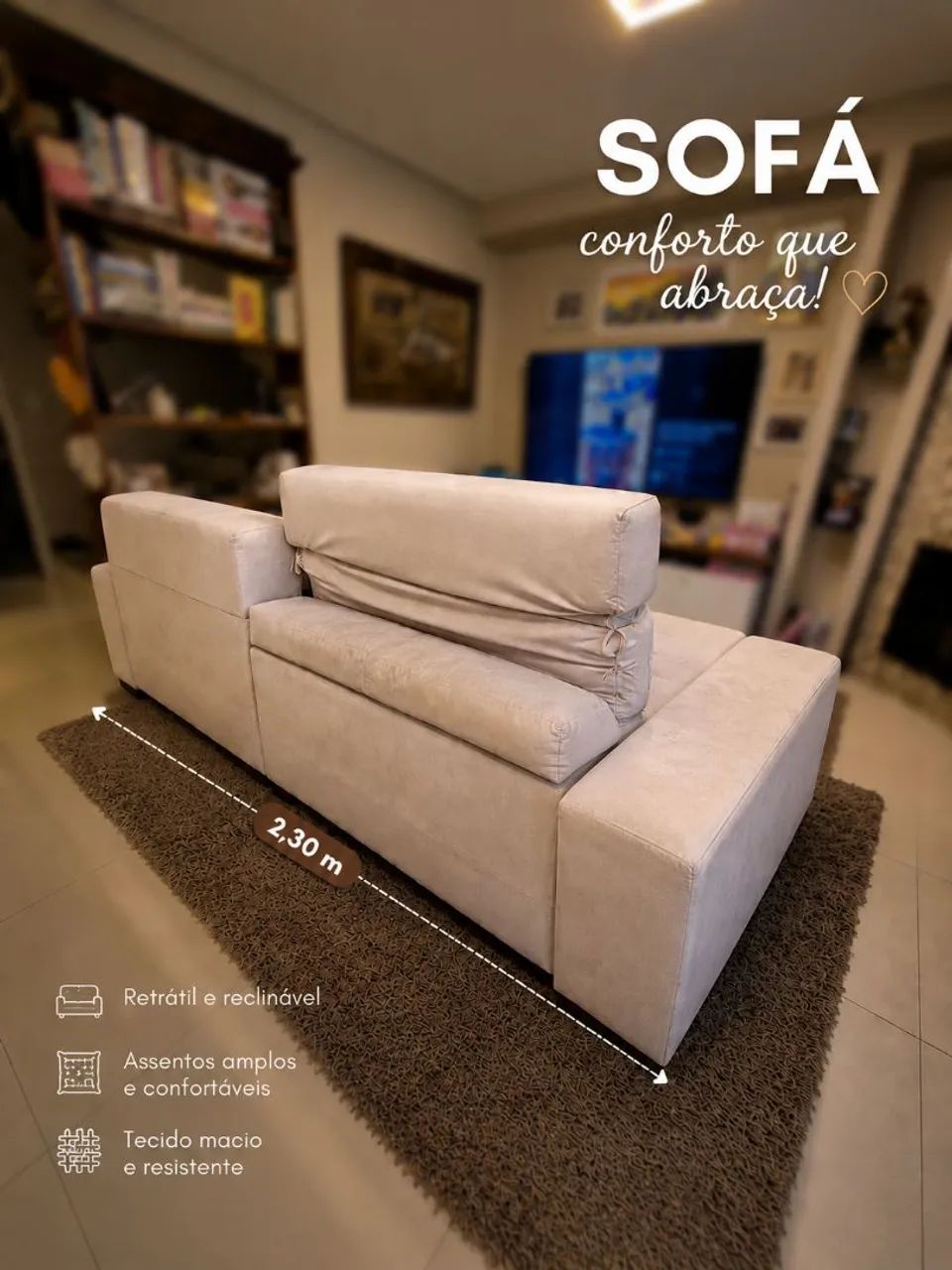 Sofa retrátil zigzag