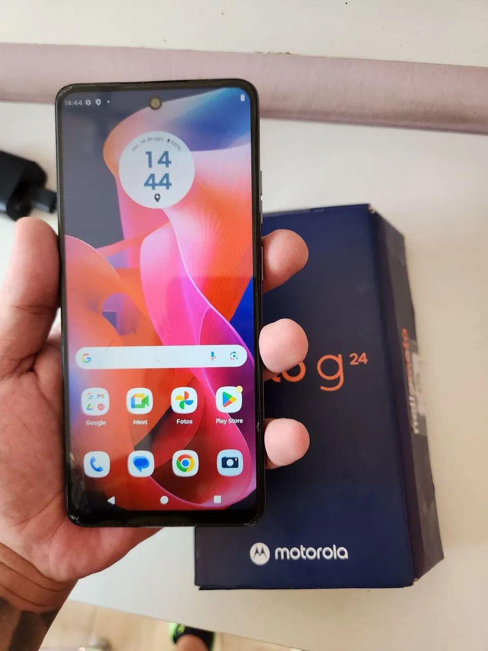 Moto G24 128GB com caixa e carregador original - Foto 4