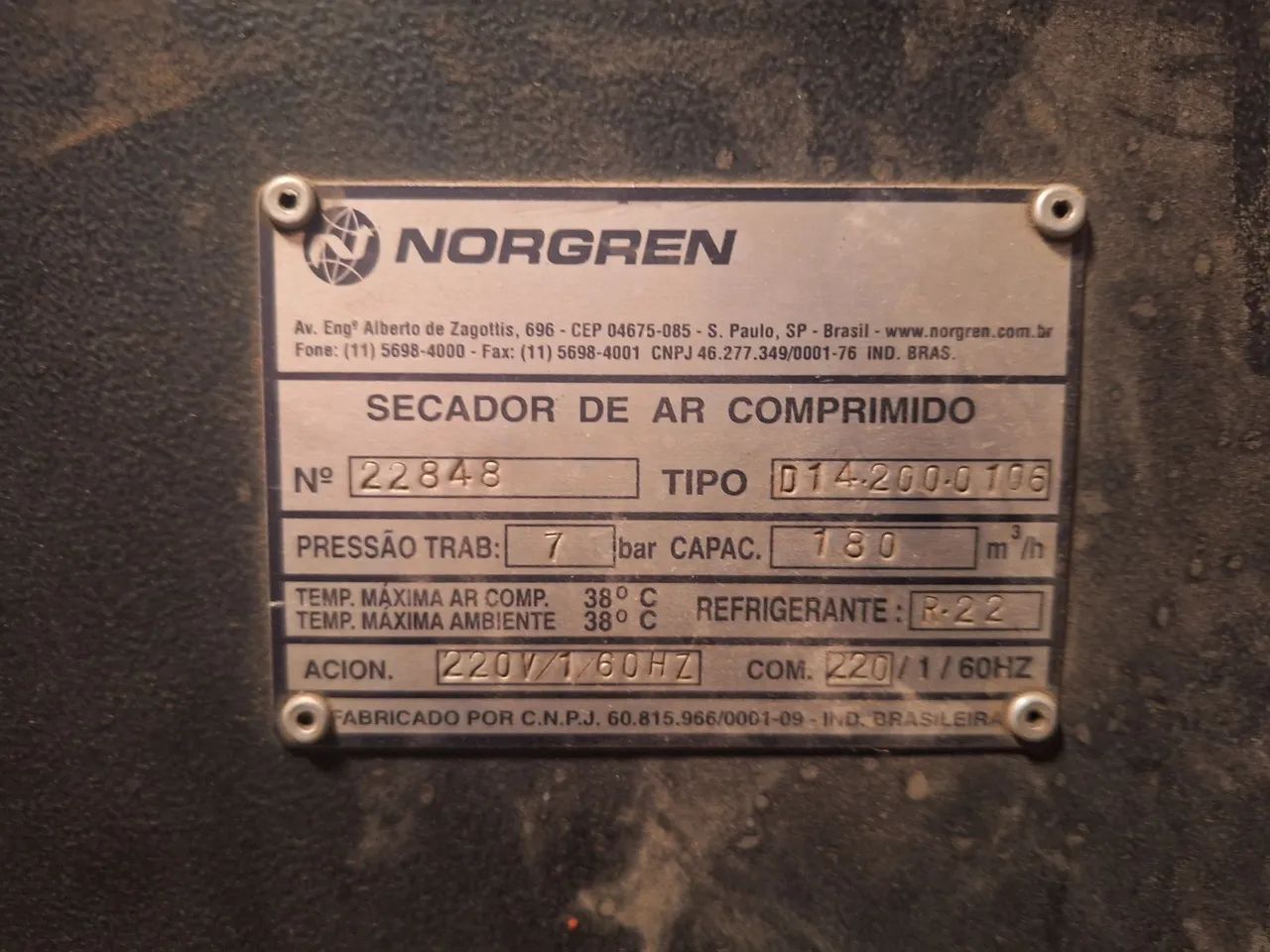 Compressor Metalplan 25 CV + Secador de Ar + Cilindro - Foto 5