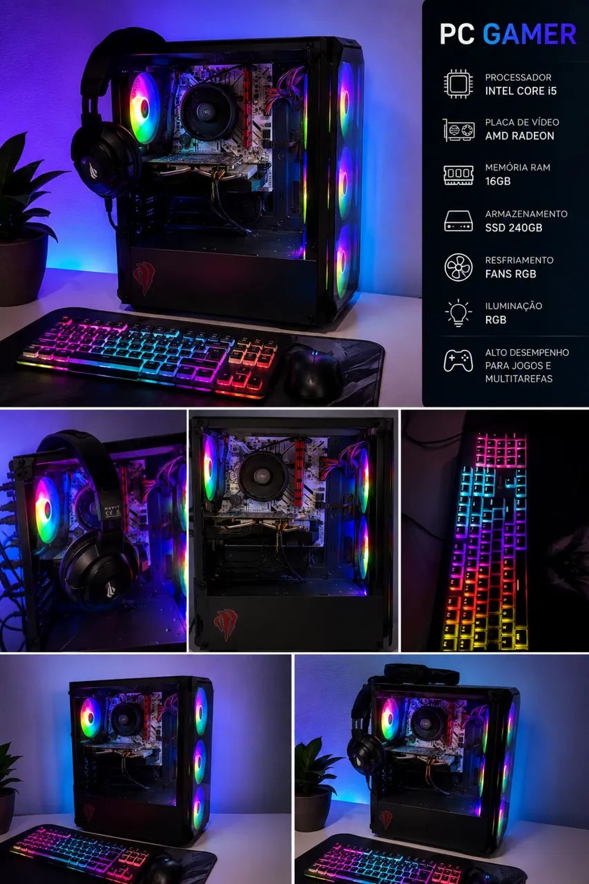    PC Gamer Barato - Roda Jogos e Trabalhos Pesados