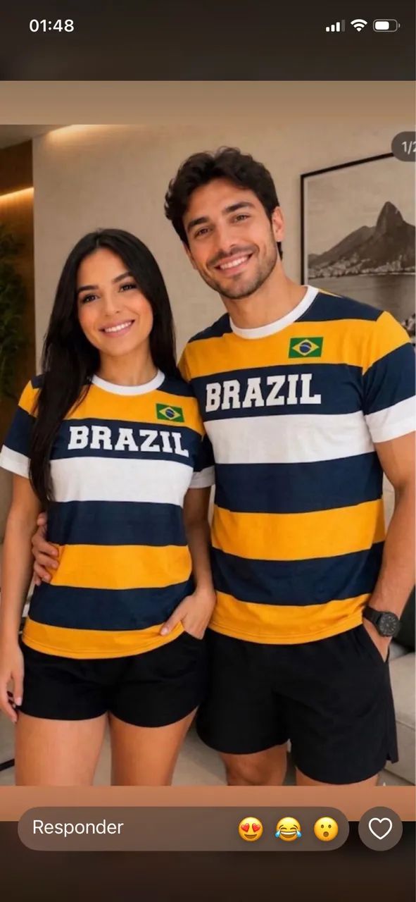 Camisas Brasil casal  - Foto 3