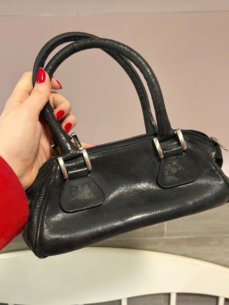 BOLSA Y2K COURO VINTAGE