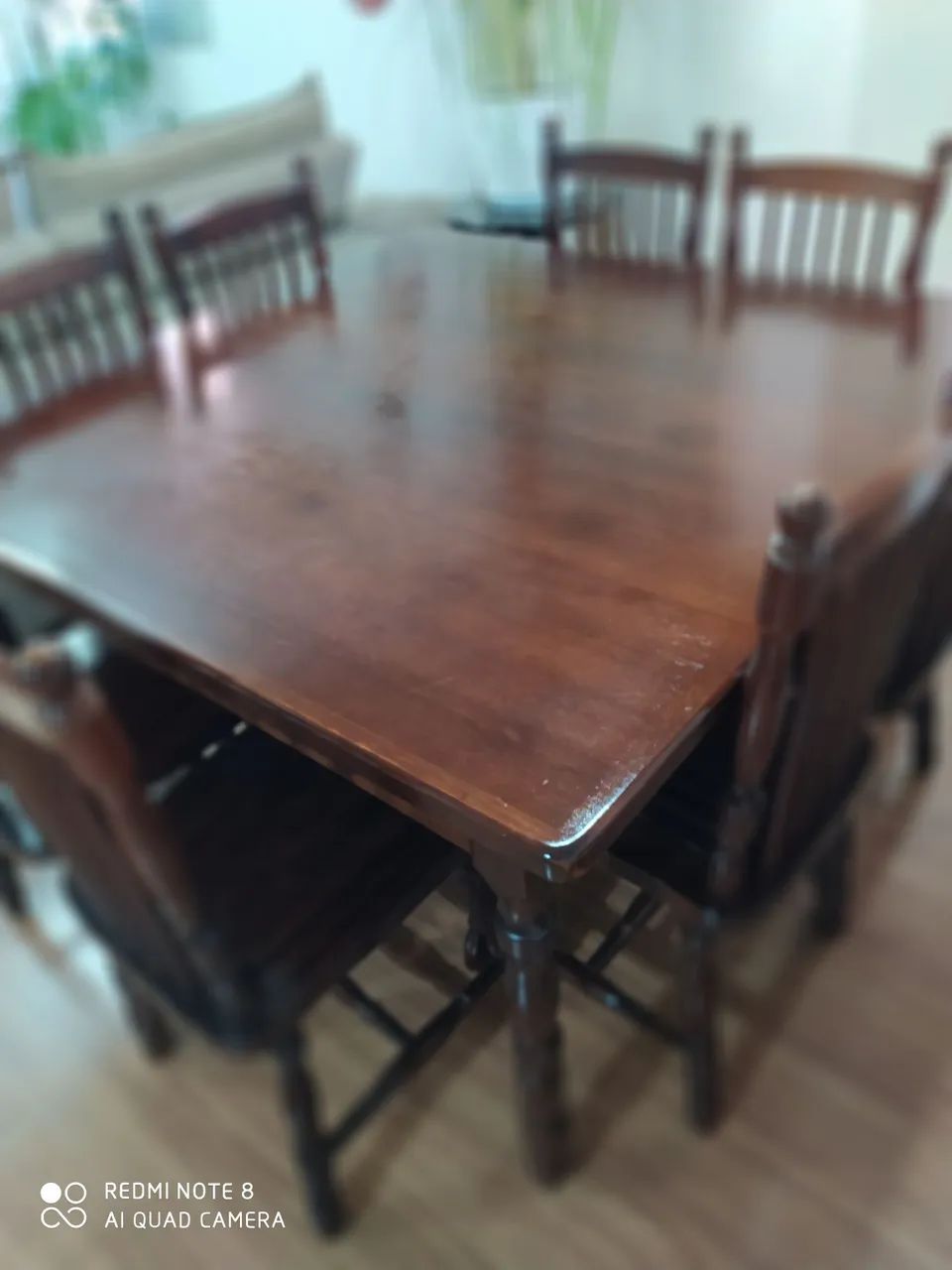 Mesa de jantar estilo colonial com 8 cadeiras  - Foto 4