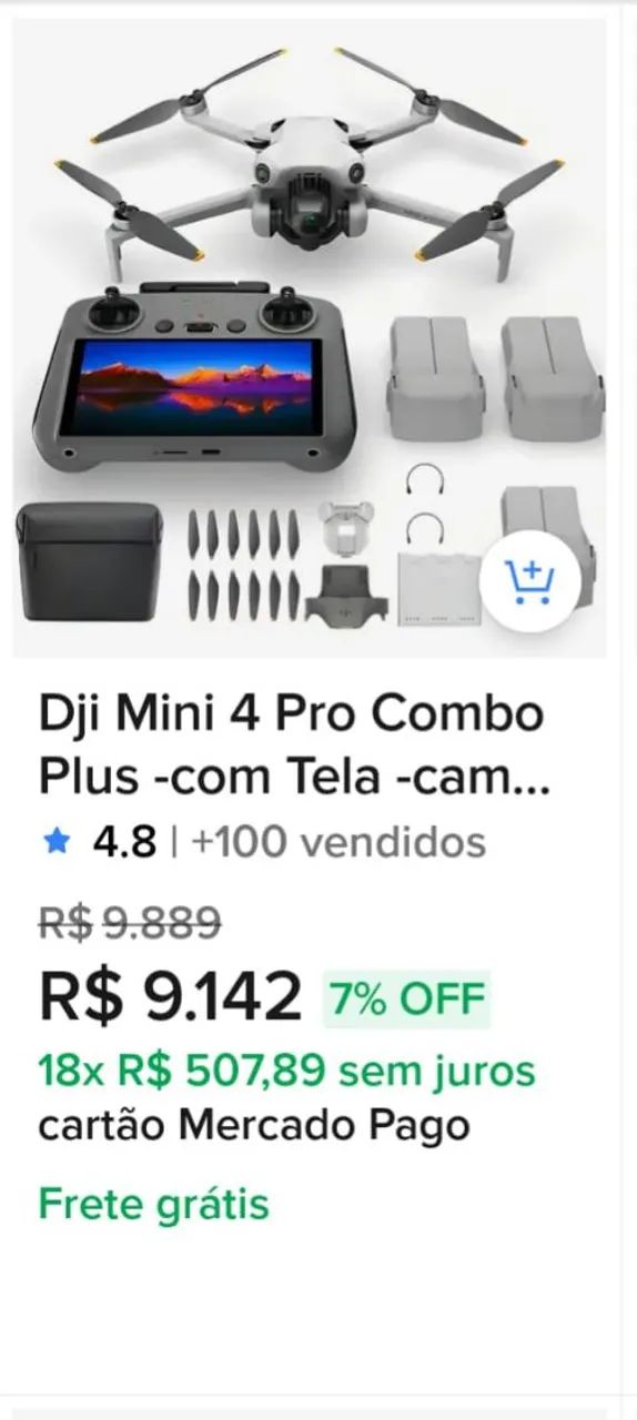 DJI MINI 4 PRO COMBO PLUS.