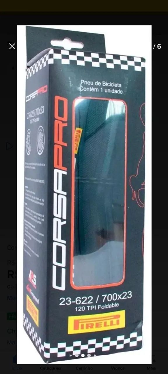 Vendo três pneus CORSAPRO DA PIRELLI 
