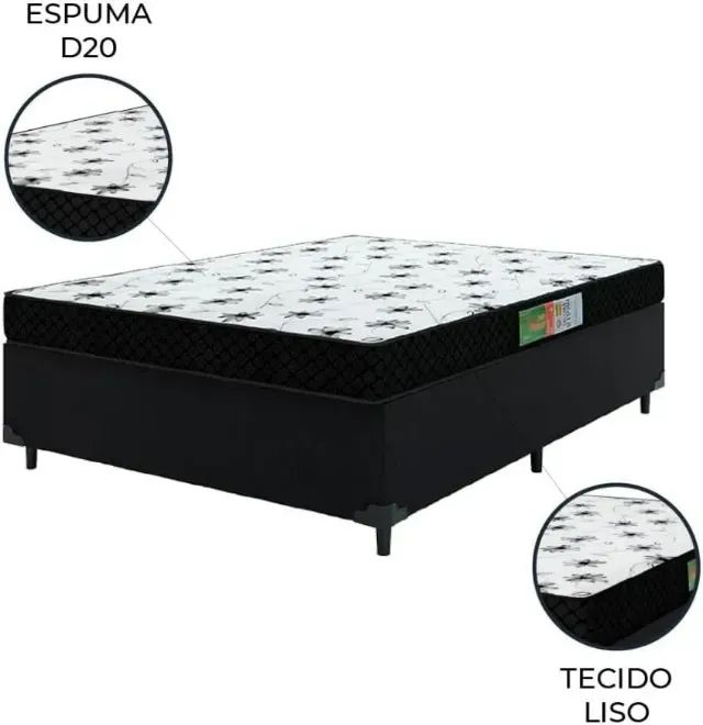 Conjunto Base com Colchão D20 Casal - Foto 3