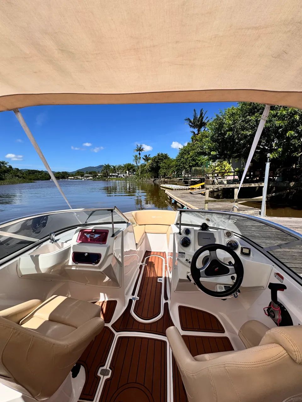 Lancha FS 205 2015 Motor Mercury 150HP 150Horas! Com carreta Rodoviaria E Encalhe!  - Foto 7