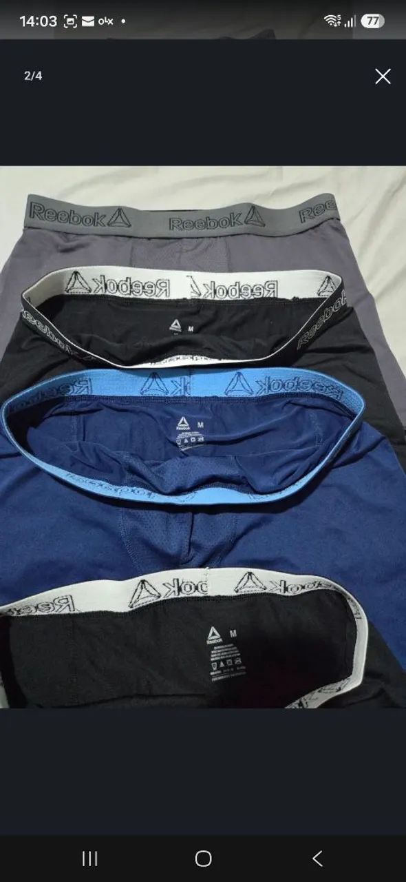 Cuecas Reebok originais EUA. - Foto 2