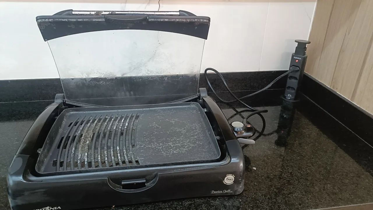 Chapa e grill doméstico 