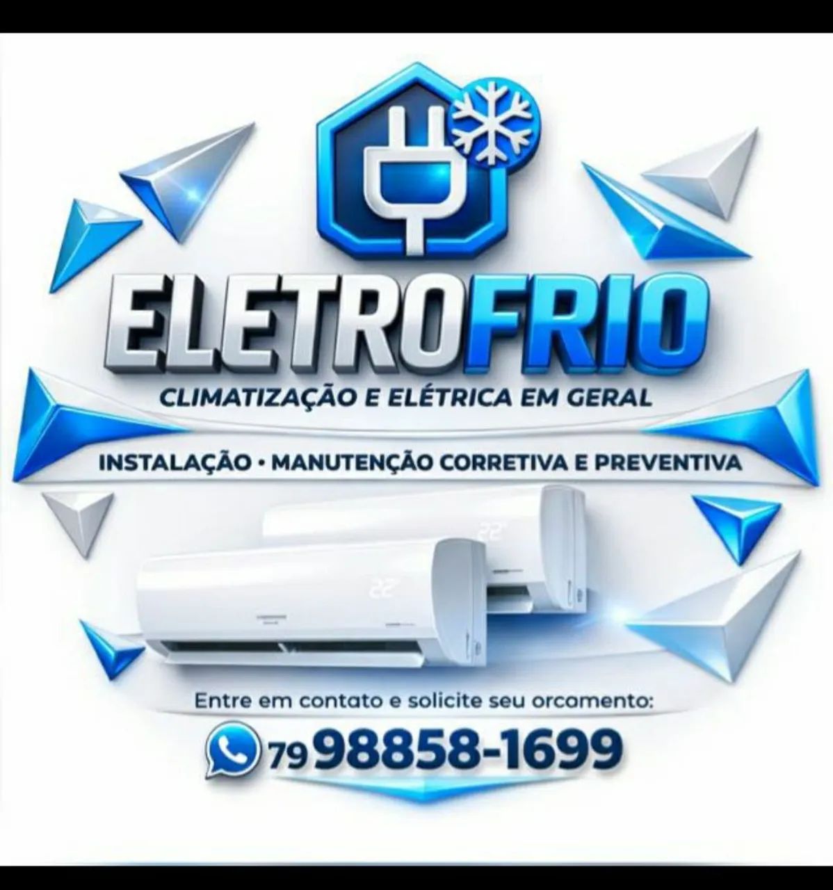 Ar condicionado-Instalação, manutenção corretiva e preventiva 