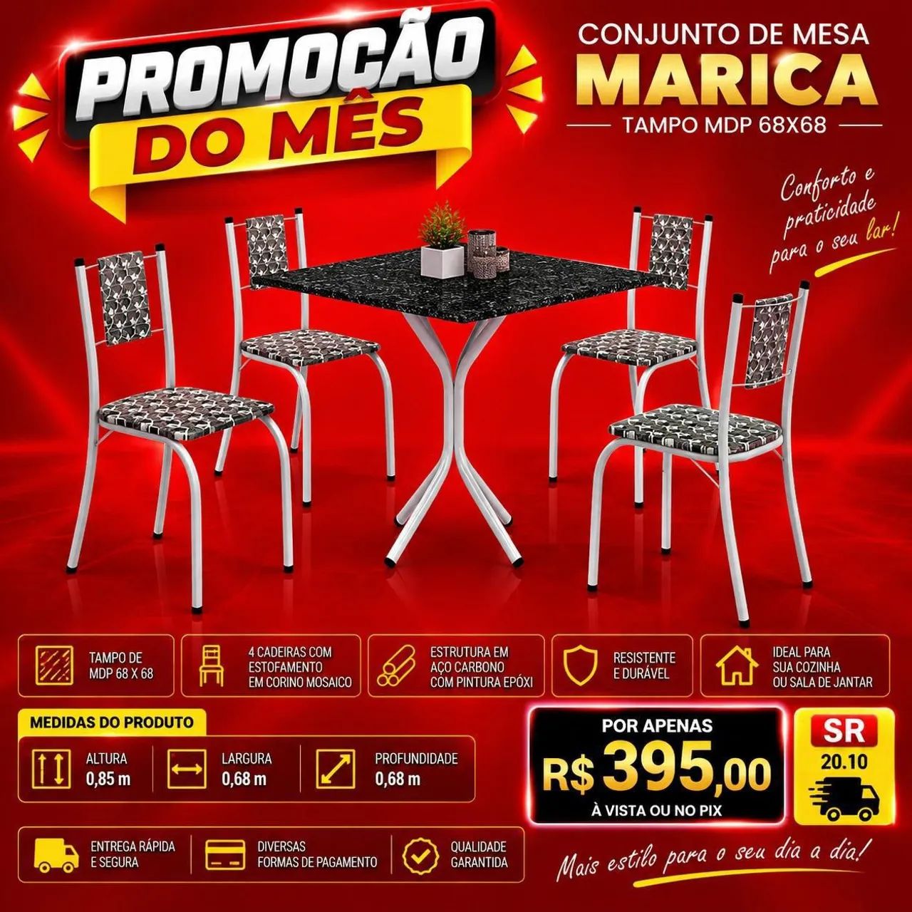 Conjunto de mesa MARICA