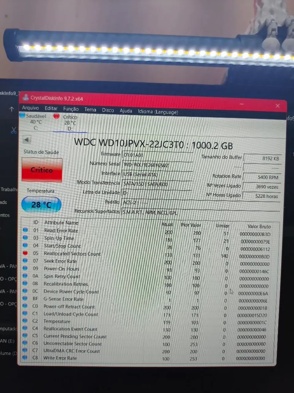 Hd 1 tb notebook *defeito* - Foto 3